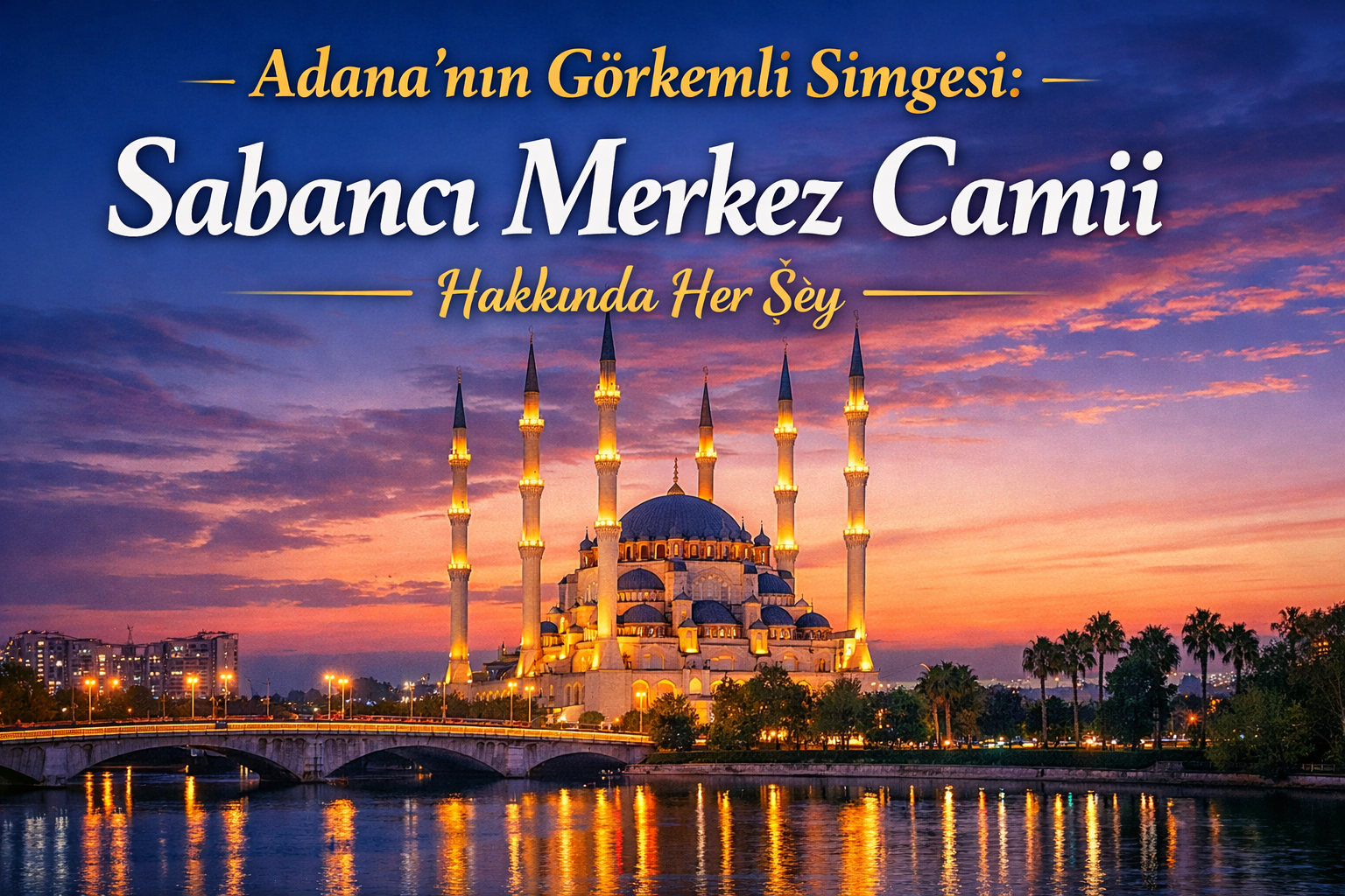 Sabancı Merkez Camii ve Seyhan Nehri