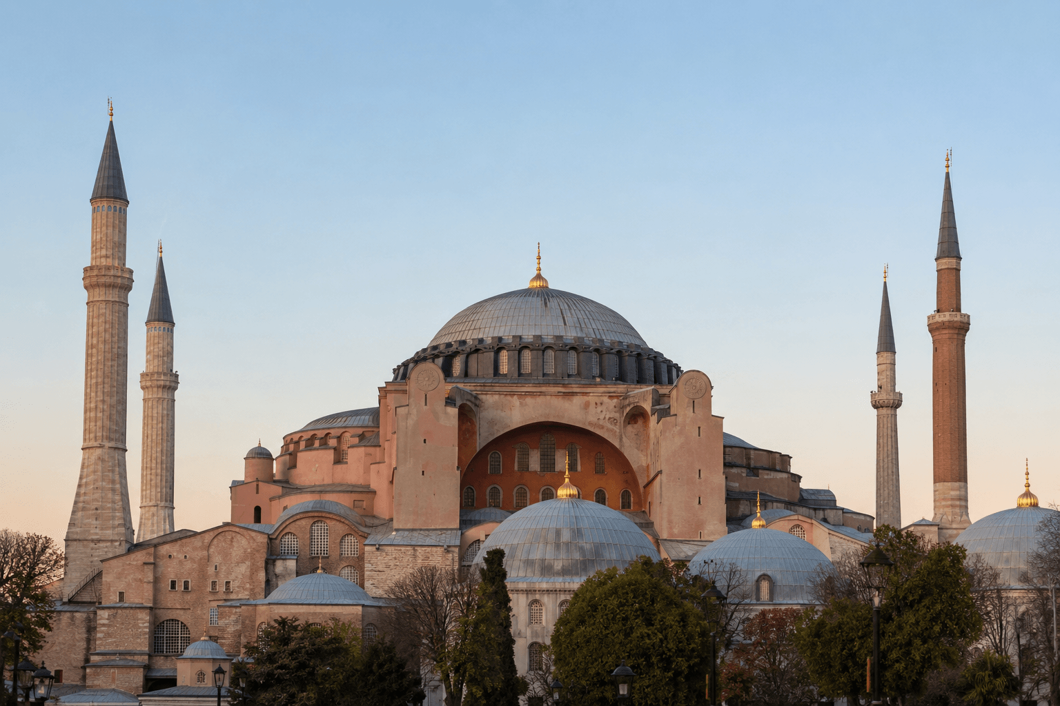 ayasofya akşam ışığı