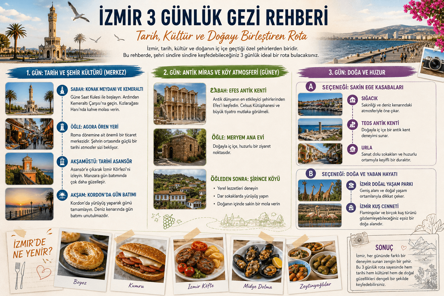 İzmirde Gezilecek Yerler Rotası