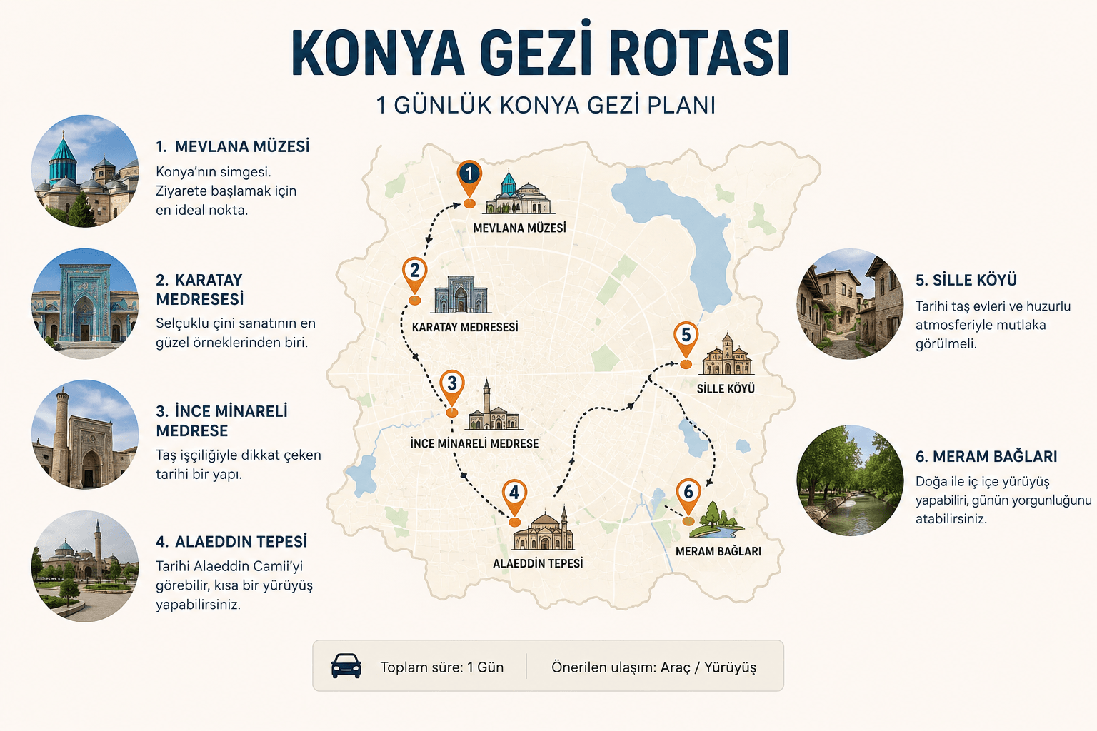 konya gezilecek yerler