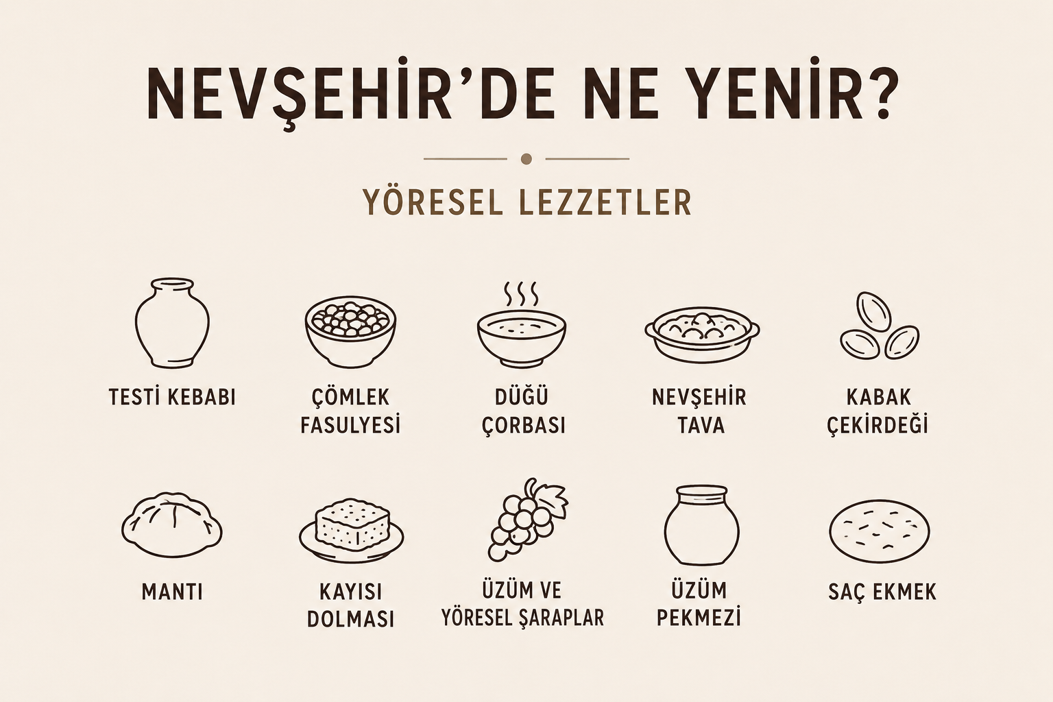 nevşehirde ne yenir
